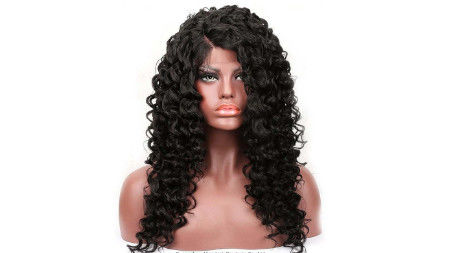 Swiss HD 360 Lace Natural Brazilian Curly Wig Human Hair Lace Front Wigs