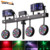 4pcs 12x1w RGBW Led Par laser derby strobe bar stage lighting with stand for party equipment