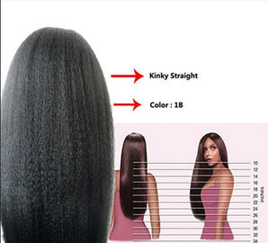 12 Inch Real Natural Human Hair Wigs Kinky Straight Tangle Free
