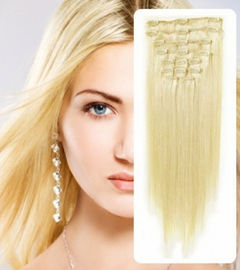 Natural 100% Virgin Clip In Hair Extension Silky Straight Human Hair