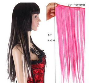 Long Silky straight Synthetic Hair Extensions Double Drawn Strong Hair Weaving