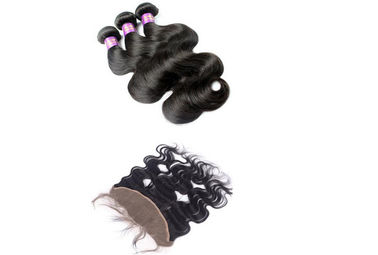 7A Peruvian Lace Top Curly Human Hair Wigs Virgin Body Wave Hair 13'' X 4'' Ear To Ear