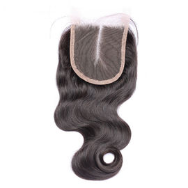 Brazilian Virgin Hair Lace Top Closure Body Wave Free Middle Three Parting