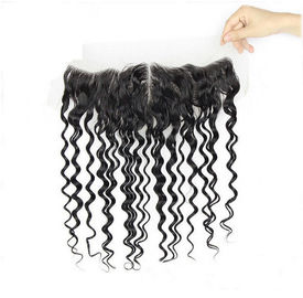 Full Curly Lace Frontal Closure For Weaving / Lace Front Human Hair Wigs