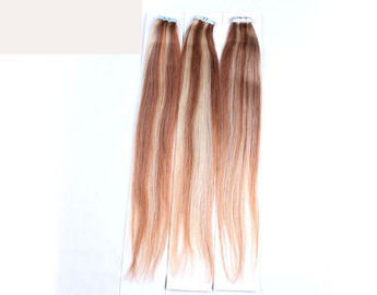 Silky Straight 20"Tape In Hair Extensions , Human Hair Wefts For Beauty Salon
