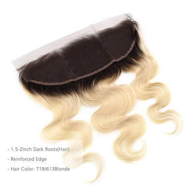 10A Grade 100% Peruvian Ombre Human Hair Extensions 1B / 613 Blonde Color