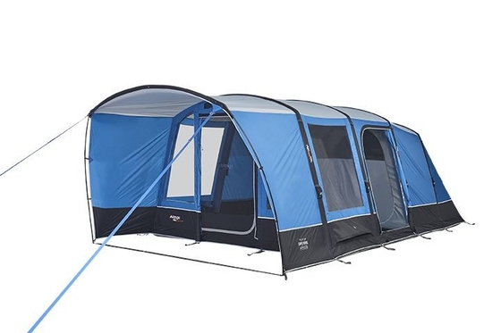 Family Blue Double Inflatable Air Tent Waterproof PE Groundsheet