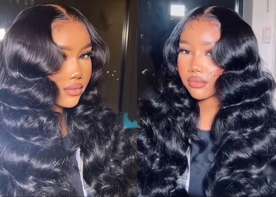 Braided Lace Frontal 360 Hd Full Lace Human Hair Wigs For Black Women