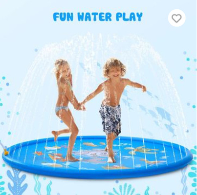 Children's inflatable sprinkler splash proof pad inflatable water game pad