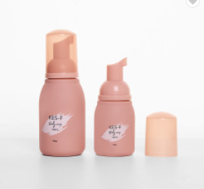 New Products Round Pink Plastic Cosmetic Packaging Lotion Foa Bottles
