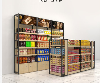 Selling Display Convenience Store Shelves Racks Double Side Container