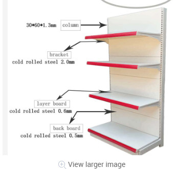 Quality Gondola Retail Display Racks Supermarket Shelves Supermarket